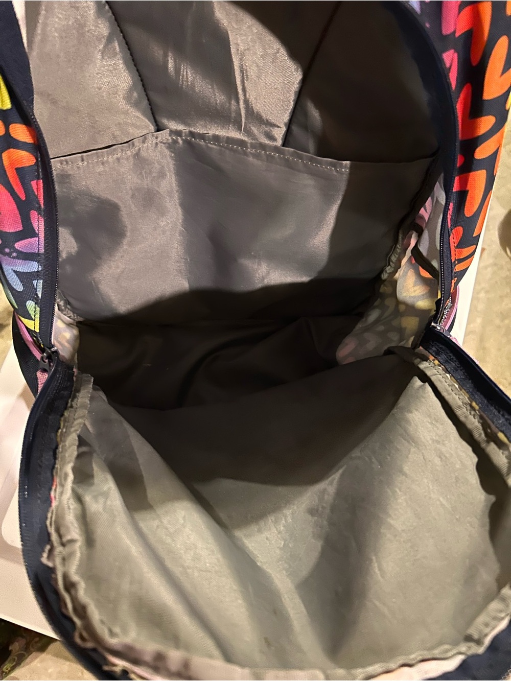 Lands' End Rainbow Heart Kids Backpack Set - Picture 5 of 6